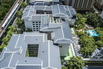 Anantara Siam Bangkok Hotel from above